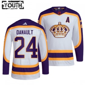 Los Angeles Kings tröja Phillip Danault 24 Adidas 2022-23 Vit Reverse Retro 2.0 Authentic - NHL Tröjor Barn